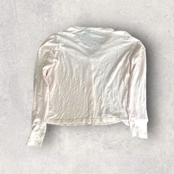 Bobi Los Angeles | Slub Top Pink Long Sleeve Button Down Size M Retail $66 - Picture 5 of 9